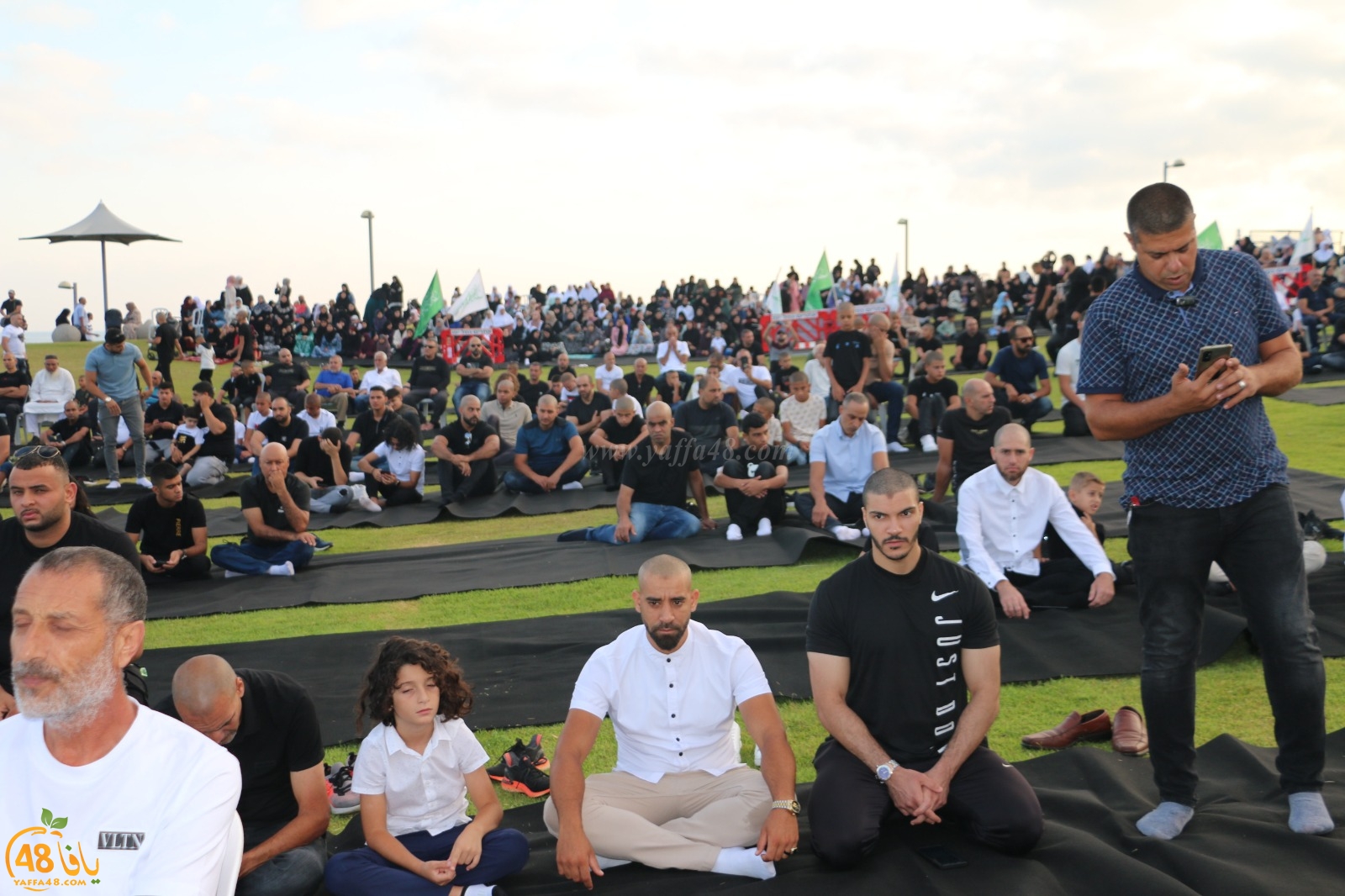 الفيديو الكامل لخطبة صلاة العيد في متنزه العجمي بيافا